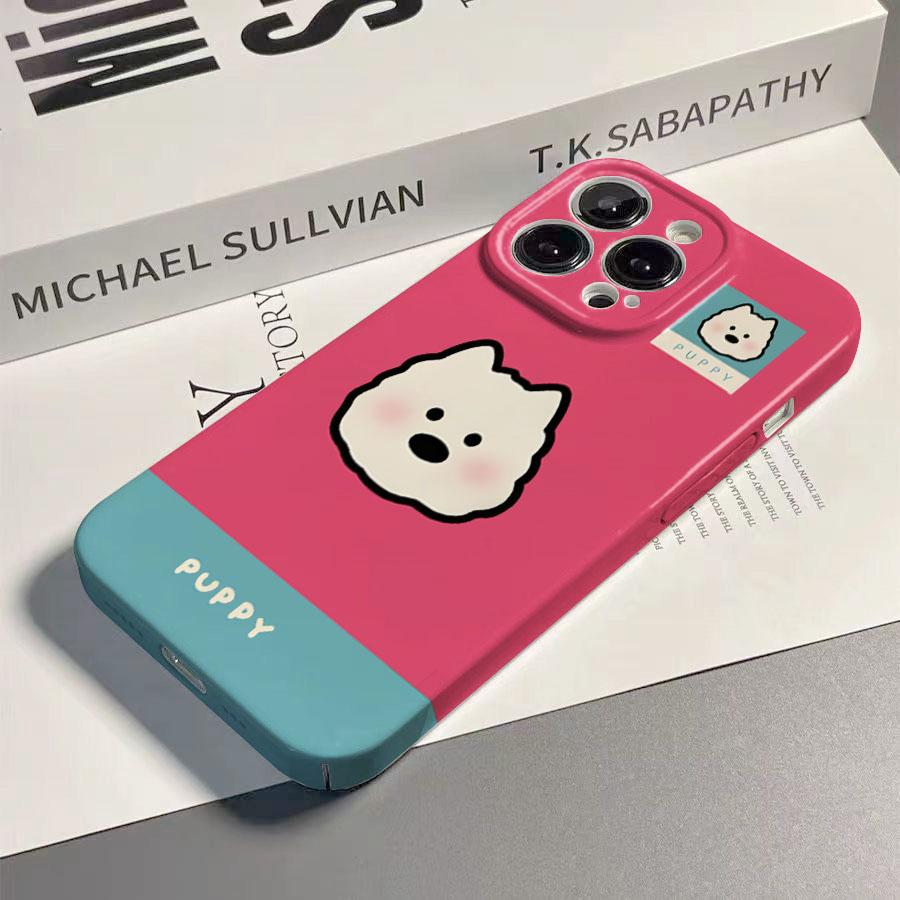 Cartoon Puppy Dog Phone Case for vivo Y400 Y04 Y29 Y39 Y03 Y19 Y36 Y100 Y75 Y77 Y02 Y17S Y20 X90 V50 V40 V27 Pro Lite 4G 5G