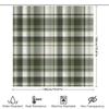 Green Plaid Shower Curtain Modern Bath Decor For Bathroom Easy Installation, Machine Washable (280X175Cm)