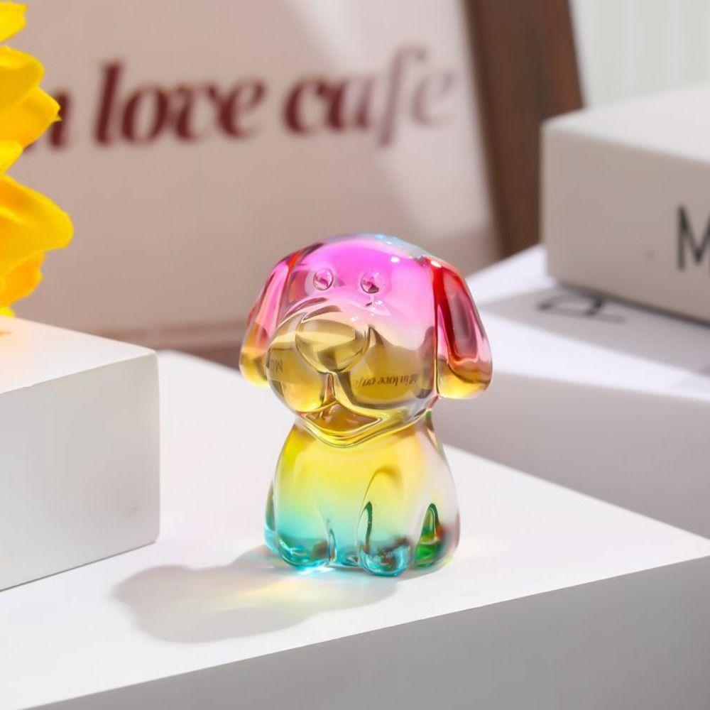 Crystal Cartoon Animal Figurines Elegant Mini Miniature Figure Desktop Ornament