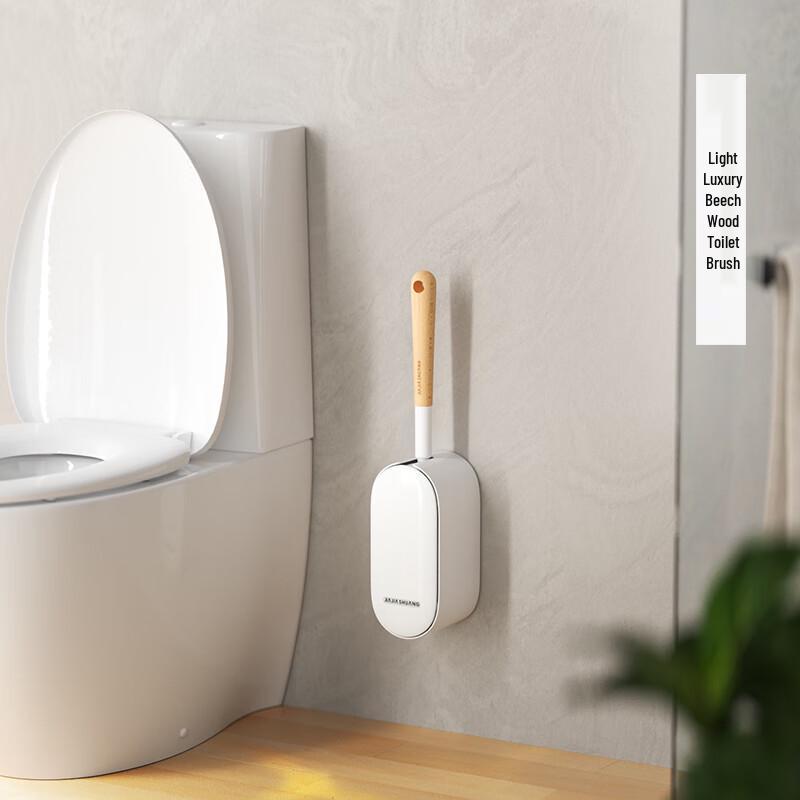 Aige Wall-Mounted Beech Handle Toilet Brush