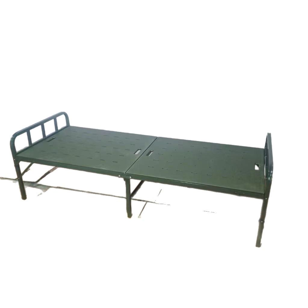 Portable Foldable Steel-Plastic Bed: No Installation Needed for Outdoor Use and Emergency Relief