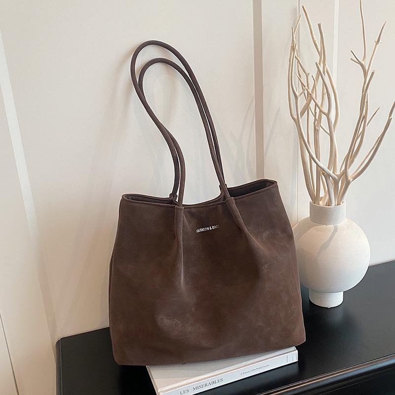 

Сумка-тоут премиум-класса большой вместимости женская простая и универсальная сумка через плечо для поездок на работу текстурная модная сумка подмышку