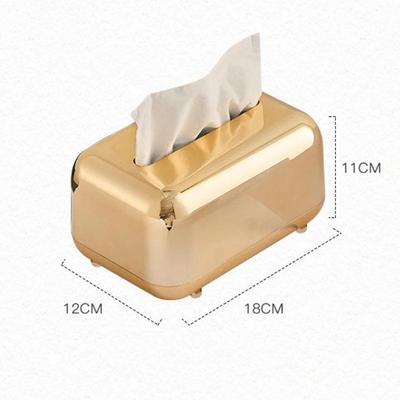 Luxuriöse goldene Taschentuchboxen zur Aufbewahrung von Serviettenhaltern, Papierhüllen, Organizer, Ornament, Basteln, Schreibtisch-Taschentuchhalter, Taschentuchbox für die Küche