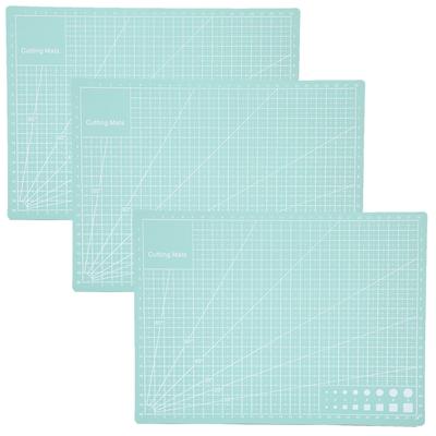 3Pcs Schneiden Matte A4 Mint Grün Modell Cut Pad Papier Stempel Gravur Skala Bord