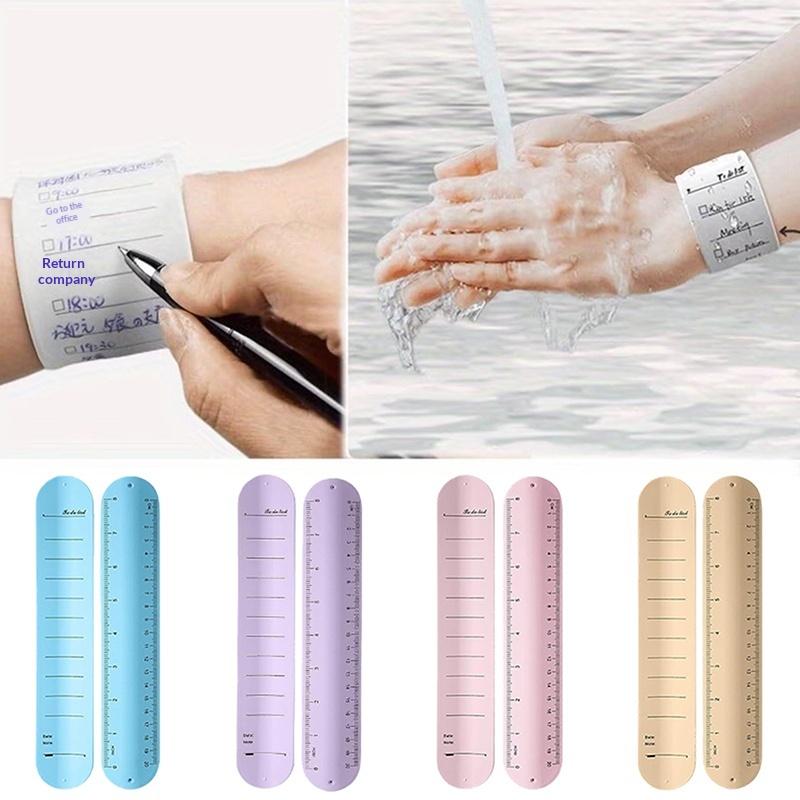 Reusable Silicone Memo Pad Wristband Notebook Erasable for Notes Study Office School Useful ToDo List Wearable Bracelet For Kids