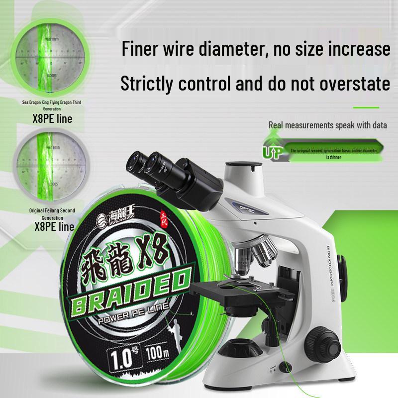 Sea Dragon King PE Line: Third Gen, Super Strong, Long Cast, Wear-Resistant Fishing Line.