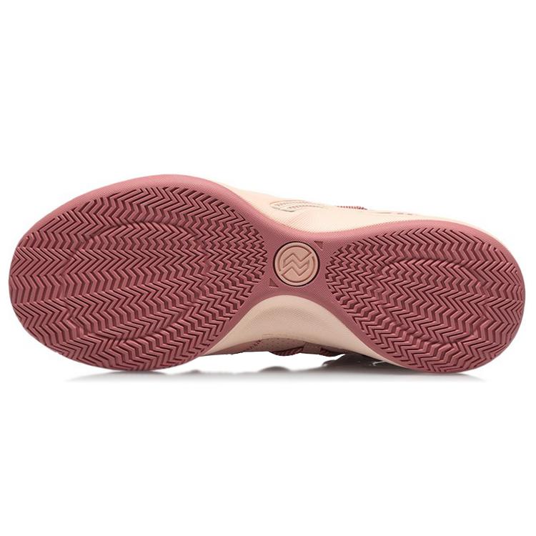 New LiNing Speed Team Anti Slip Wear Resistant Low Top Basketball Shoes Wind Sand Pink ABPQ047-1