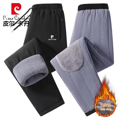 Men's Fleece-Lined Straight-Leg Casual Pants