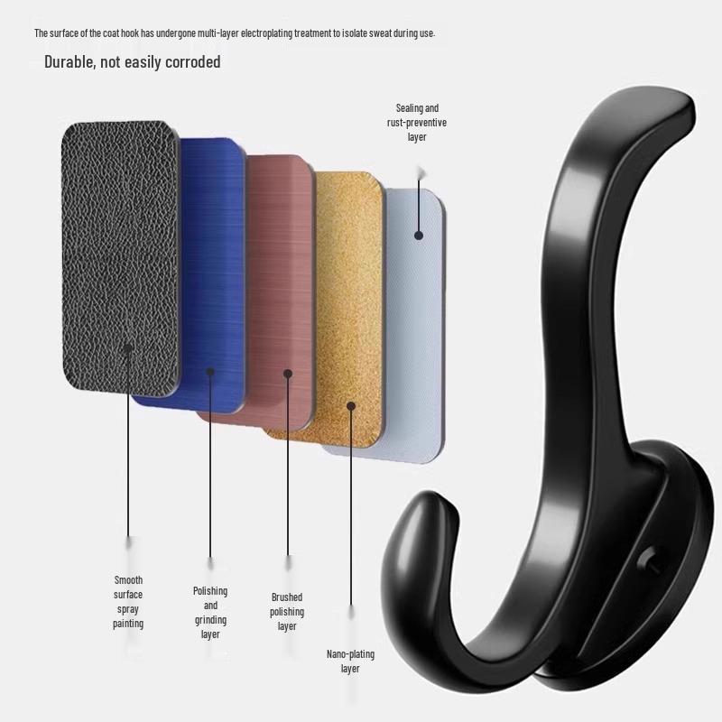 Wall-Mounted Coat and Hat Hook for Entrance Hallway Shoe Cabinet