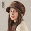 Women S Octagonal Winter Hat Vintage Face Slimming Painter Beret
