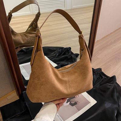Borsa a mano in velluto per donna Borsa a spalla in camoscio Borse a tracolla casual Pochette di lusso firmata da donna Borsa hobo a mezzaluna da donna