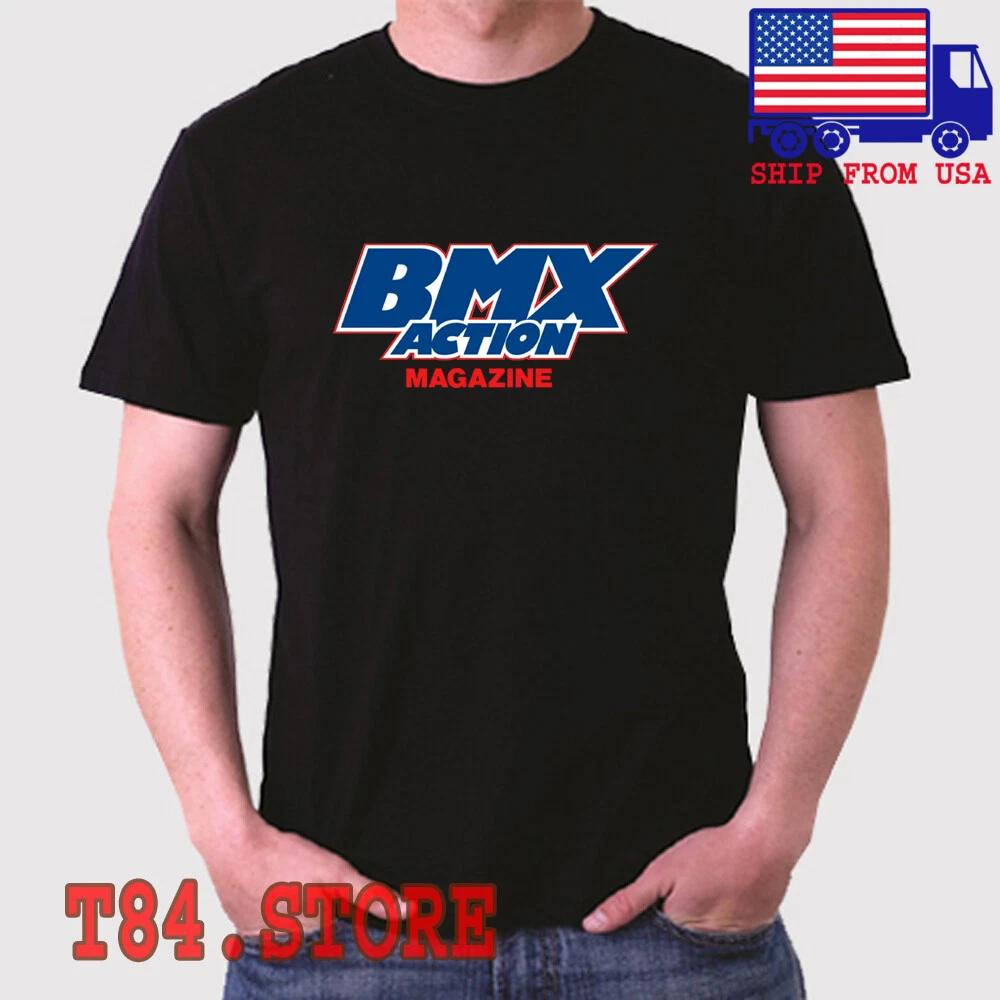 BMX Action Magazine Men s Black Size S to 5XL S