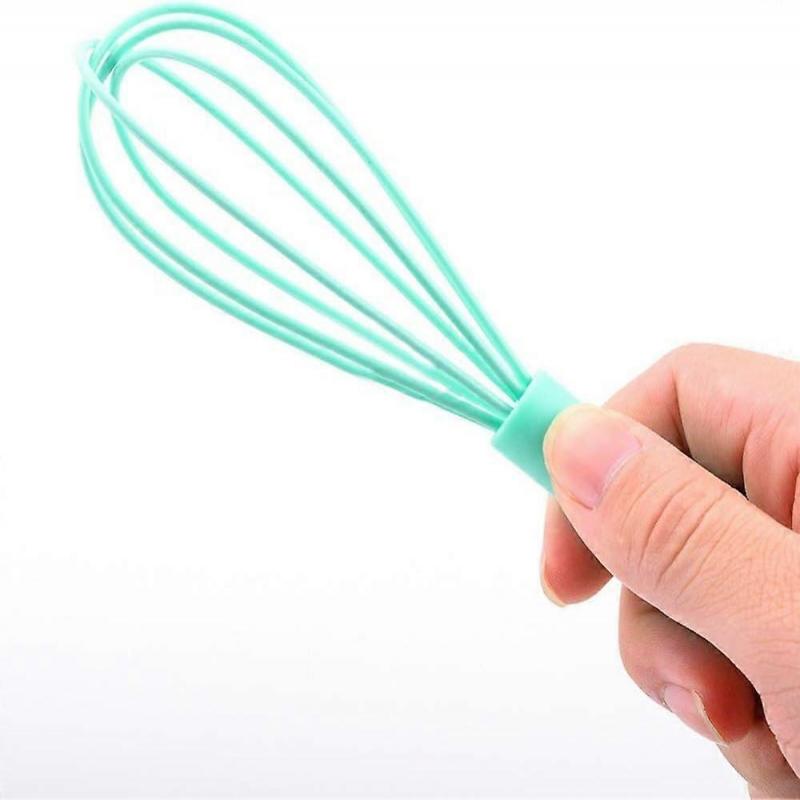 Colorful Mini Silicone Whisk, Multifunctional Manual Egg Beater for Blending, Whisking