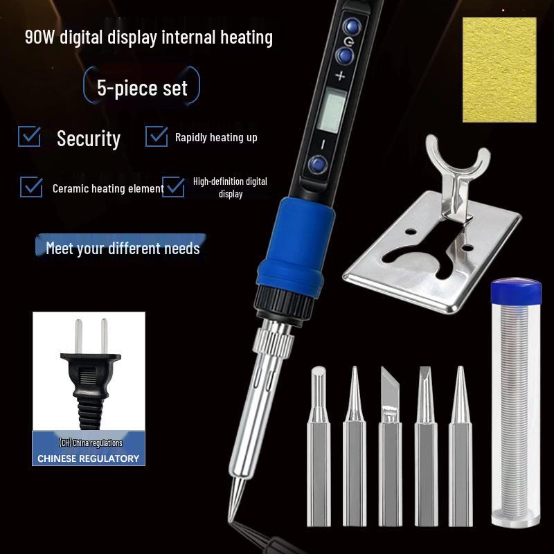 90W High-Power Electric Soldering Iron Set, Constant Temperature Welding Tool for Professional Repairs