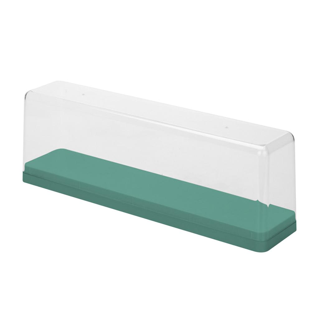 Action Figure Storage Box Dustproof Stackable Transparent Cartoon Figure Doll Display Case Green