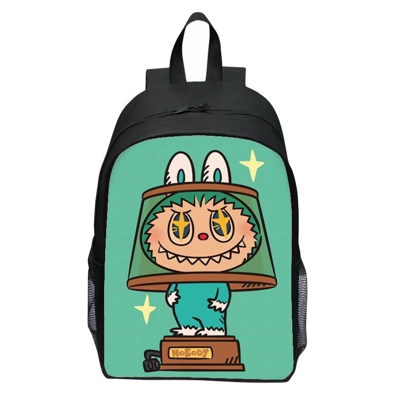 Adorable Cartoon Labubu School Backpack For Boys And Girls 6-9 Years Old Durable Style P