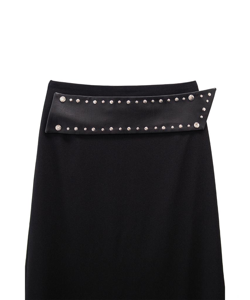 Yusim Rivet Panel Maxi Skirt
