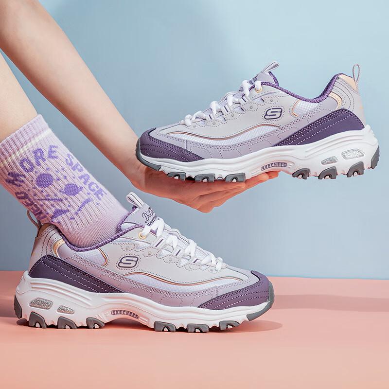 Skechers Women s D Lites 13143 Retro Casual Sneakers EU 35.5 лавандовый