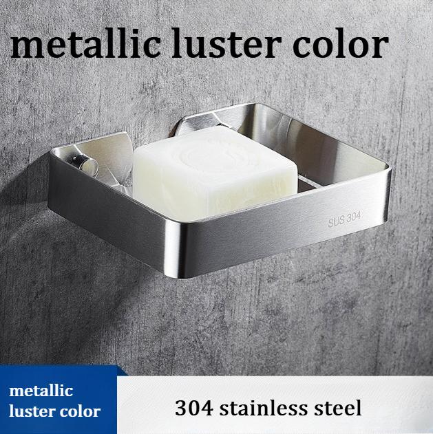Hand basin, soap box, bathroom soap dish, non perforated SUS304 stainless steel storage rack