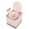 Adults Portable Toilet Odor Prevention Strong Load Bearing Folding Bedside Commode Chair with Arms for Elderly Pregnant