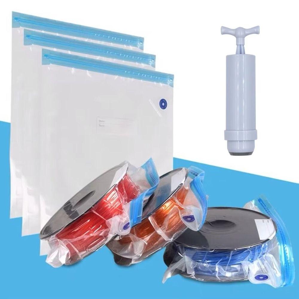 Moisture-Resistant Filament Vacuum Bag Kit Sealed PLA ABS PETG Vacuum Bag  3D Printing Accessories