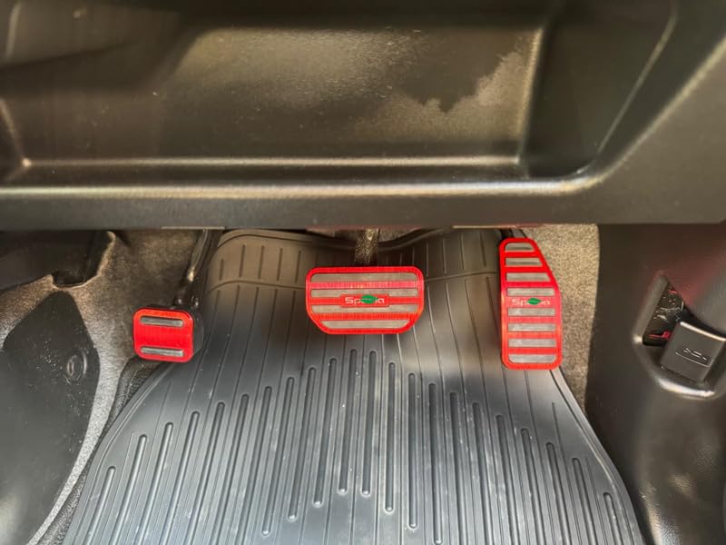 TADOKAPATU Pedal Covers for Suzuki Spacia and Spacia Gear Brake and Accelerator Safe Fits Aluminum Alloy and Interior Set Includes Installation