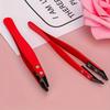 Zirconia Ceramic Eyebrows Tweezers Stainless Steel Tips Edges Eyelash Tweezers Pointed Tweezers Eyebrows Beards Hair
