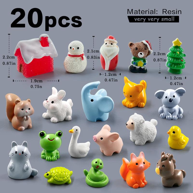 10 stuks Paashaas Paard Dinosaurus Capybara Eend Vos Varken Kat Schildpad Kikker Beeldje Miniatuur Sprookjestuin Decoratie Accessoires