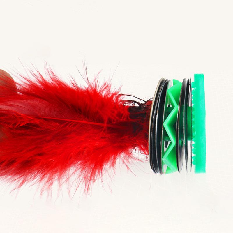 Chiński Jianzi Odporny na zużycie Piórko z kurczaka Przenośny do kopania stopą i kręcenia ręką Piórko Zabawka do gry na zewnątrz