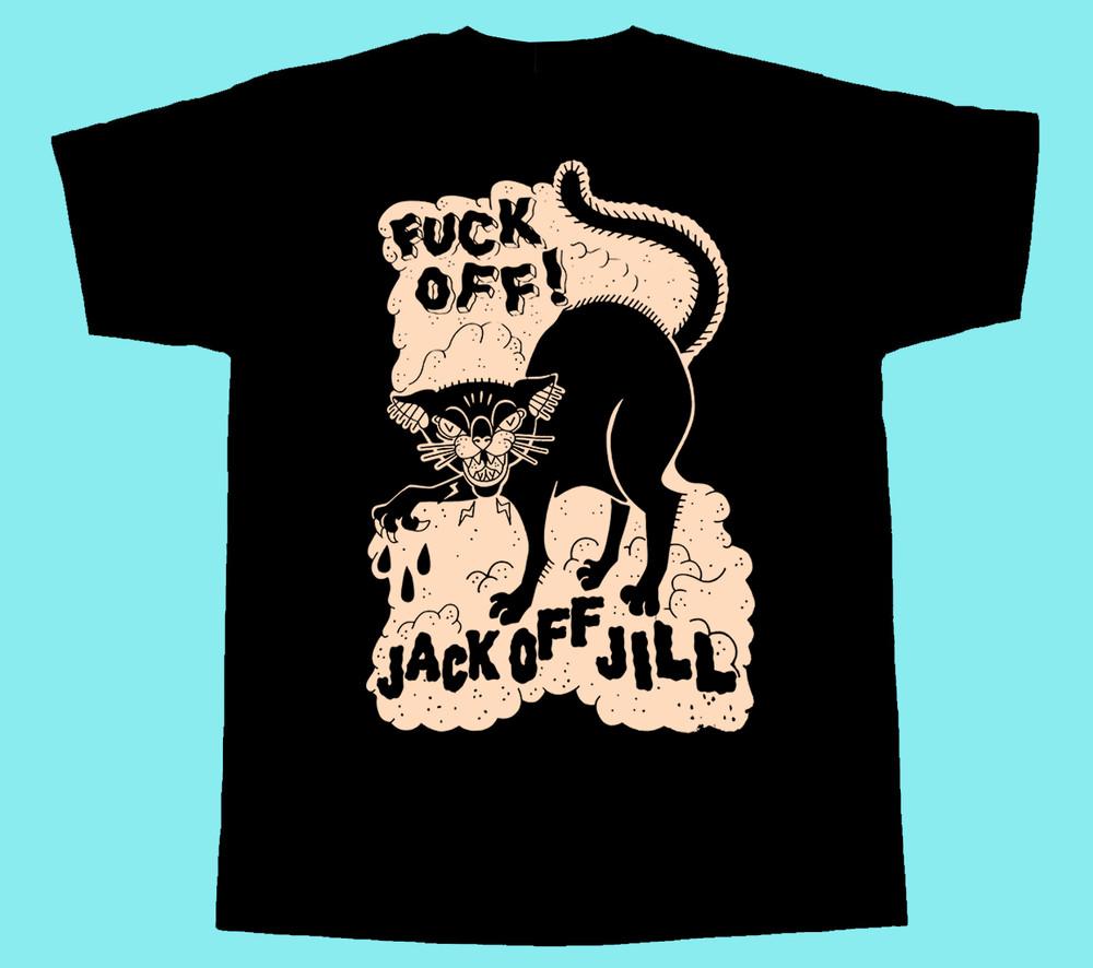 

Vintage Jack Off Jill Cat Catoon Black Heavy Cotton Size S To 4XL CG118 Unisex T-Shirt XXXXL