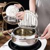Stainless Steel Deep Frying Pot 2.2/3.2/4.2L Mini Cooking Fryer Fryer Pot  Household Cooking