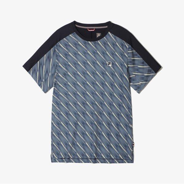 Fila SeparaTing Unipoly Span All Over PrinT ShorT Sleeve T shirT