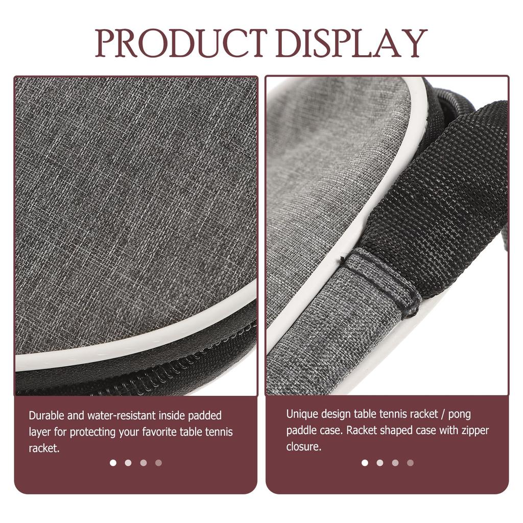 LIOOBO Table Tennis Racket Ping Pong Bat Protective Storage Shockproof Case, Bag, Case, Drop-Resistant, Lightweight,