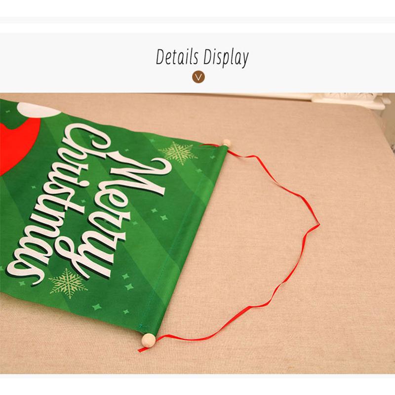 Christmas Hanging Flags for Home Hanging Flags Xmas Ornaments Navidad Natal New Year Gift Merry Christmas Decoration