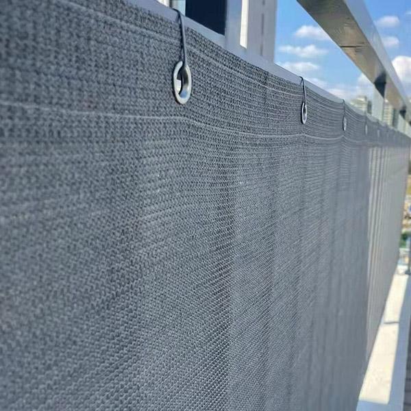 Balcony mat cover gray 1x7 m