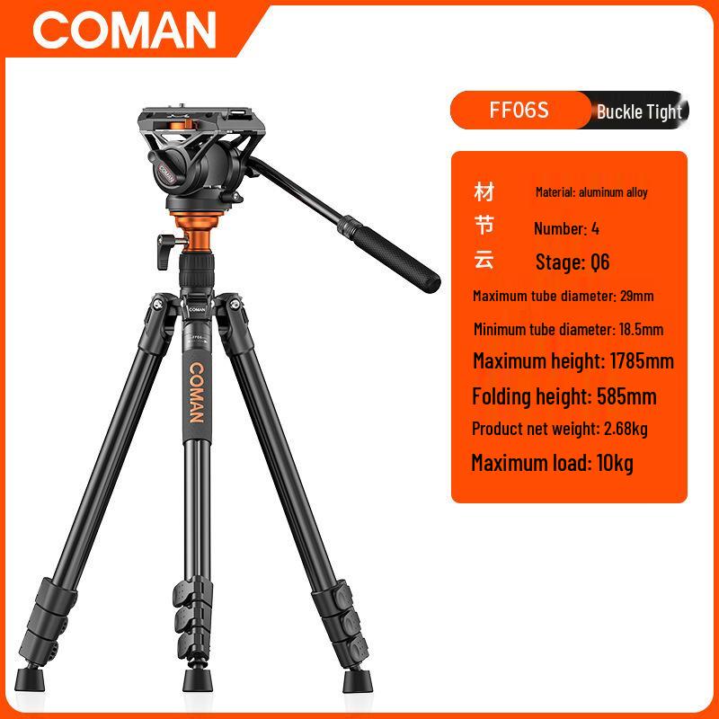 8K Man FF06S Portable DSLR & Mirrorless Camera Tripod and Monopod Stand for Video & Photography