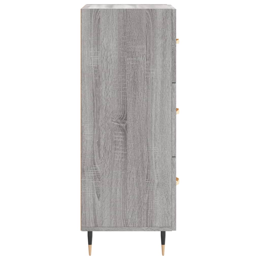 Gray Sonoma Sideboard 13.6 x 13.4 x 35.4 in (34.5 x 34 x 90 cm) Engineered Wood