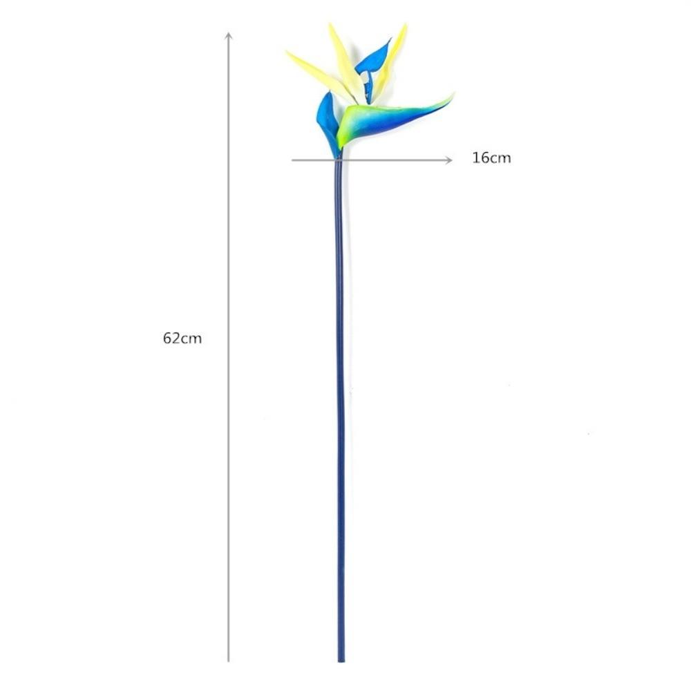 

Decorative Artificial Strelitzia Flowers Long Stem Faux Plants Wedding Decoration S-Blue