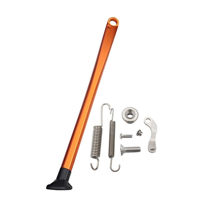 

High Strength Aluminum Kickstand Heavy Duty Kickstand Metal Side Support Motorcycle Accessories for 17-23 Bikes оранжевый