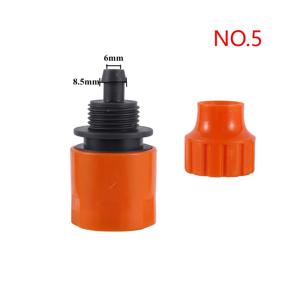 Fast Coupling Adapter with 4/7mm 8/11mm Hose Connector Drip Tape for Garden Irrigation Plastic Quick Connector Kits Tube Joint