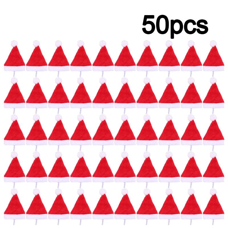 Deluxe Plush Christmas Pet Santa Hat for Dogs Cats Holiday Festive Party Costume Photo Props Decorations