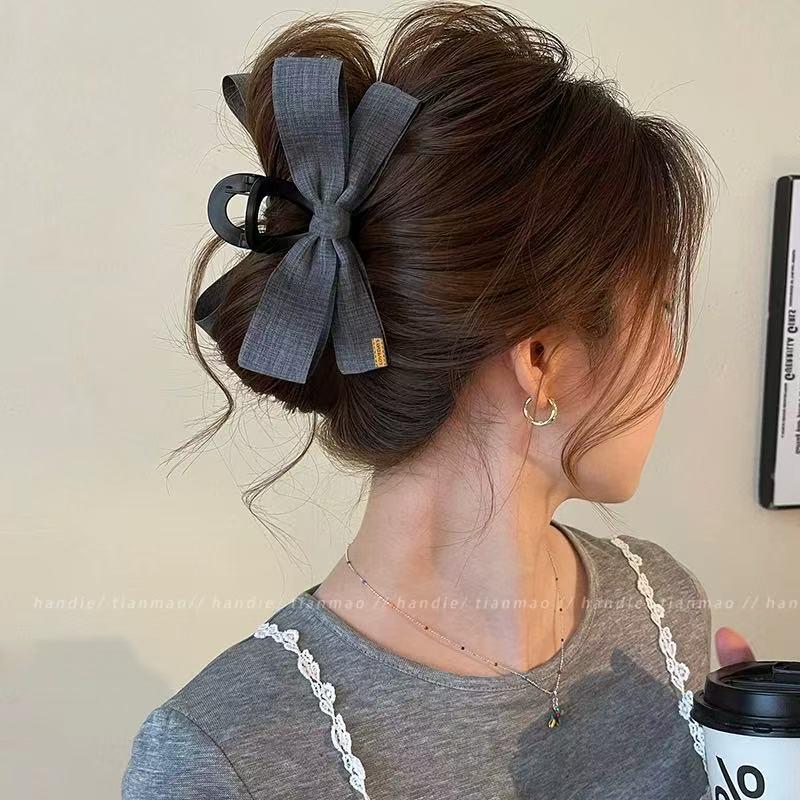 2025 Korean Style Large Updo Hair Clip for Thick Hair – Elegant Autumn Women’s Shark Clip