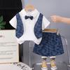 Summer Children's Two-Piece Set: Vest & Shorts
