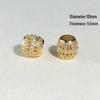 14k Gold-Plated Color-Preserving Crystal Spacer Beads for DIY Bracelets and Necklaces