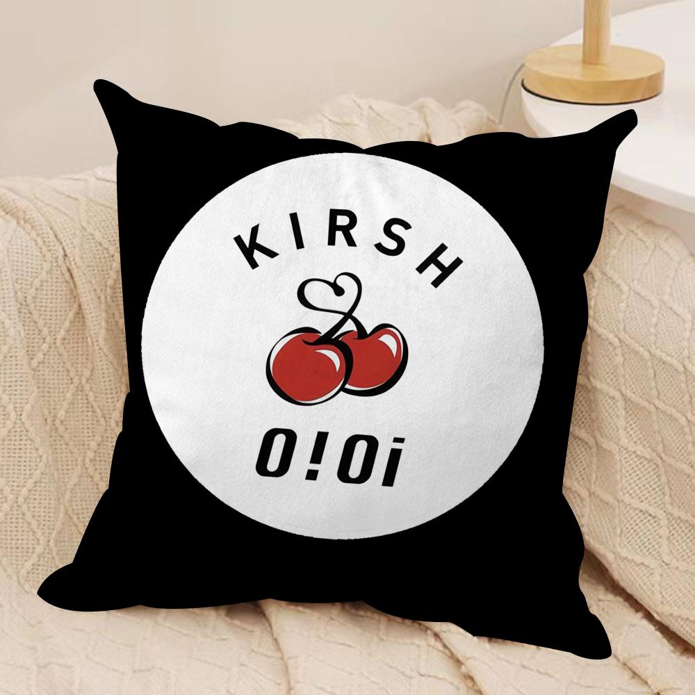 

Luxury Brand KKirsh Cherry Cushion Cover Short plush Doublesided Print Square Throw Pillow Covers Sofa Home Cushion Decor 30x30cm