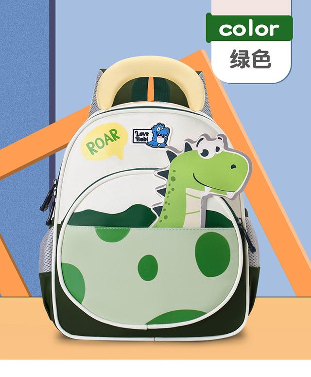 Schoolbag Kindergarten Grade 1-1 School Bag Japanese New Cute Strawberry Rabbit Cartoon Dinosaur Children's Light Travel School Bag