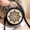 Crochet bag bottom, 15cm circle. Wooden base for basket. Circle base.