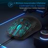 6 Button RGBs Illuminates Corded Mouse 3600DPI Precisions Tracking For Gaming Office Use With AntiSlip Scroll Wheel