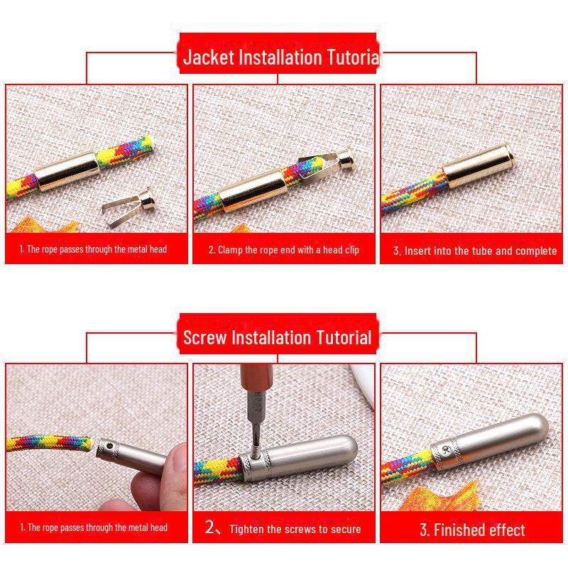 Sweater and Hat Drawstring Metal Accessories for Clothes and Sports Pants