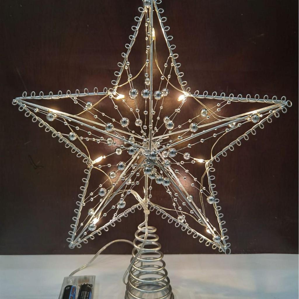 Yuzhu Line Tree Top Star Christmas Tree and Window Decorations
